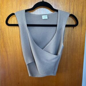 Abercrombie & Fitch Ribbed Tan Tank Top